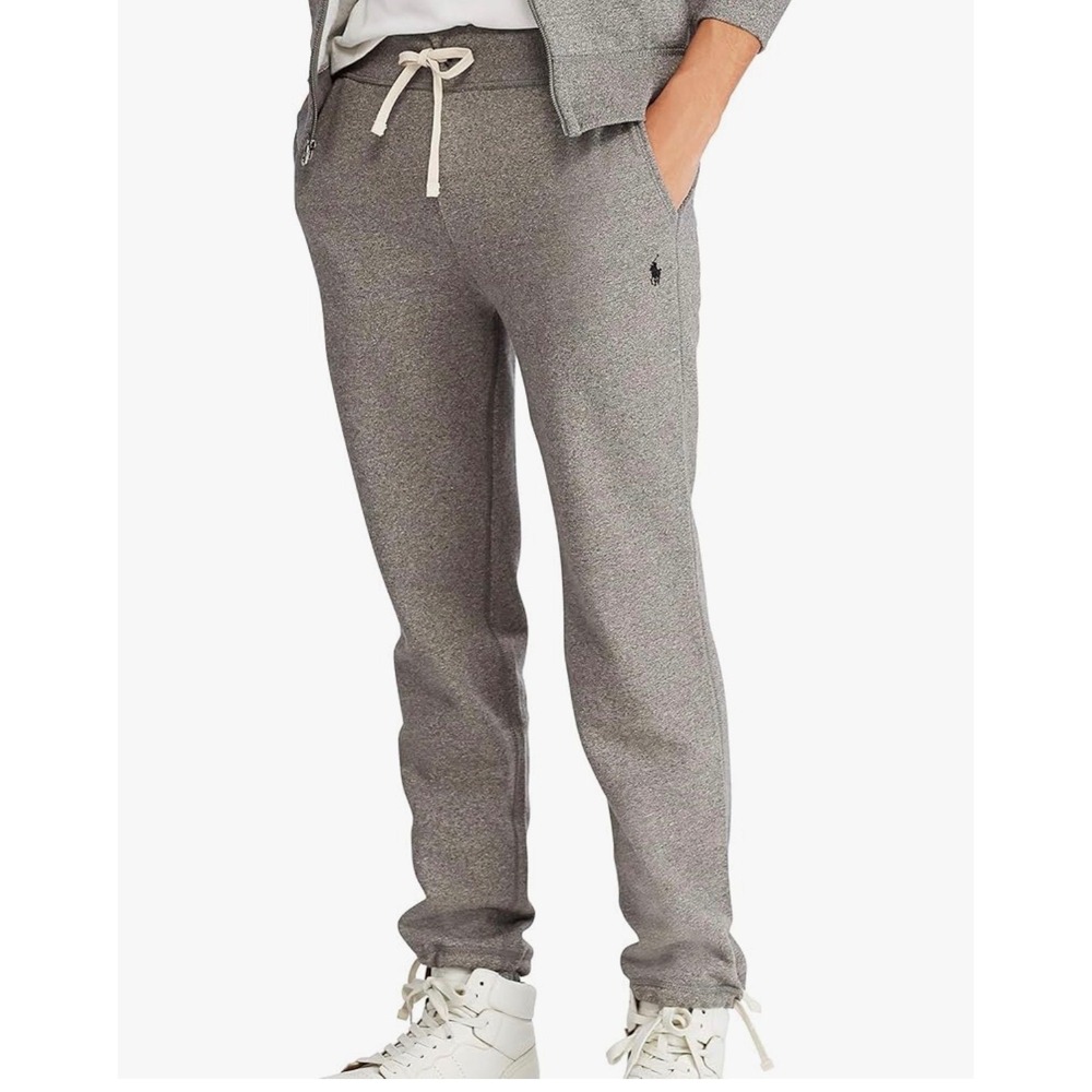 New Polo Ralph Lauren Sweatpants Jogger Fleece Lined Men Heather Grayβ